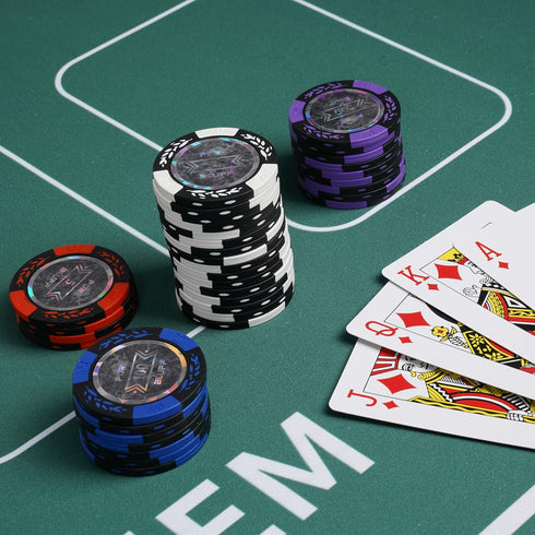 Foldable Poker Table Top Mat - 70" x 35" - Waterproof & Portable with Non-Slip Backing & Zippered Bag