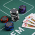 Foldable Poker Table Top Mat - 70" x 35" - Waterproof & Portable with Non-Slip Backing & Zippered Bag
