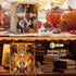 VORATHIS 3D Book Nook Kits for Adults The World Library Booknook Wooden Puzzle with LED Lights Creative Bookshelf