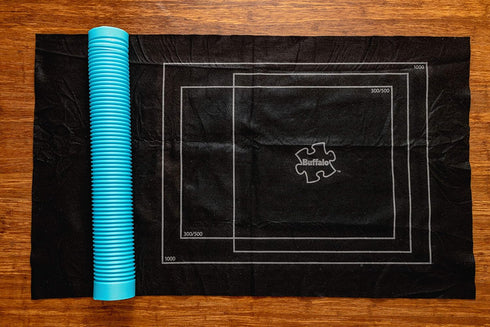 Buffalo Games - Roll-Up Puzzle Mat, Blue.