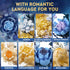 Set, Blue Moon Flower Building Botanical Collection Crescent-Shaped Artificial Flowers Building Blocks Kit Compatible