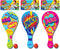 Kool N' Fun Plastic Paddle Ball Set with 3 Paddles, Classic Retro Toys for Kids and Adults, Indoor and Outdoor Games