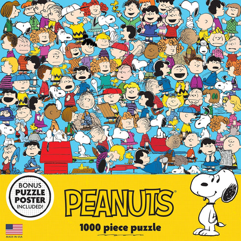 RoseArt - Peanuts - Cast of Characters - 1000 Piece Jigsaw Puzzle for Adults