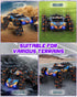2.4GHz 1:18 8WD 6-14 HuiJuKeJi Gesture Sensing RC Stunt Car Toy for Kids, Remote Control Car Toy Hand-Controlled
