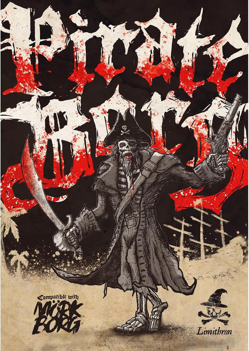 Free League Publishing Pirate Borg Core Rulebook - (2nd Printing) - Hardcover RPG, Naval Themed