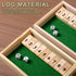 AIUAZA 2-Person Shut The Box dice Game,Wooden Board Games Competitive, Traditional bar, Travel, Family, Fun Math(Battle