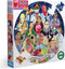 eeBoo: Piece and Love International Women's Day - 500 Piece Round Jigsaw Puzzle for Adults and Families