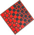 Checkers Board for Kids – Fun Checkerboard Game for Boys and Girls, Interlocking Checkers with Foldable Board