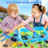 2.2lbs Set 35pcs 3+ Billeeit Animal Sensory Bin Sand Toy, Play Sand Kit w/lid and Moldable Sensory Sand, Molds, Tools
