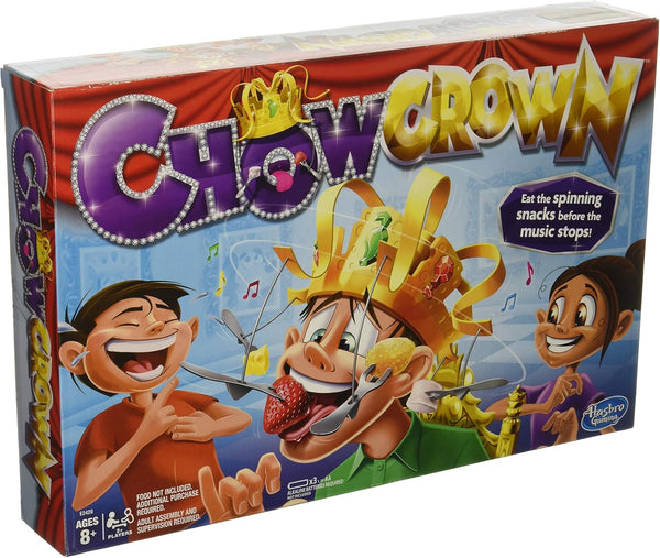 Chow Crown Game - Kids Electronic Spinning Crown Snacks Food Family Game