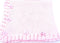s Knitted Crochet Finihed Pink Cotton Large Baby Blanket With Rhinetone Flower Bud