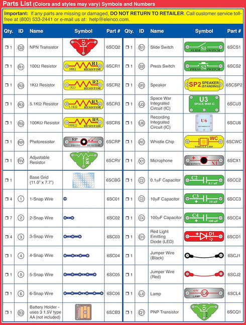 Snap Circuits 203 Electronics Exploration Kit | Over 200 STEM Projects | 42 Snap Modules | Full Color Manual
