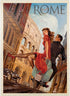 MyPuzzle Italy: Rome by Vespa, Vintage Poster - Premium 1000 Piece Jigsaw Puzzle for Adults