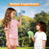 JOYIN 2 Packs Bubble Guns with 4 Bottles Bubble Solution, Light Up Automatic Bubble Machine Gun for Kids & Adults