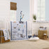 Soft Contoured Changing Pad Cover in Light Blue, Navy, Gray & Coral