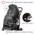 Sun Shade for Strollers (XL Black), Universal Adjustable SPF 30+ Sunshade with See Through Canopy Cover