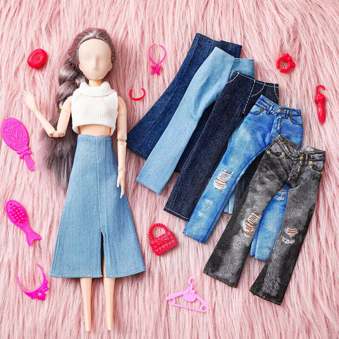Bencailor 6 Pcs Doll Clothes Shorts, Smart Doll Girl Pants for 8-12 Inch Dolls, 6 Colors (Style 1)