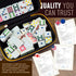 9 Set Set 55 Queensell Double Dominos for Adults and Kids with Colored Dots Classic Dominoes Game with Tiles, Wooden