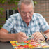 Keeping Busy Dementia Puzzles for Seniors, Cupcake 63 Piece Puzzle, Color Coded with Templates