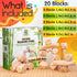 Panda Brothers Wooden Balancing Stones - 20 Large Size Montessori Toys for 3-5 Year Old Kids, Learning Sensory Toy