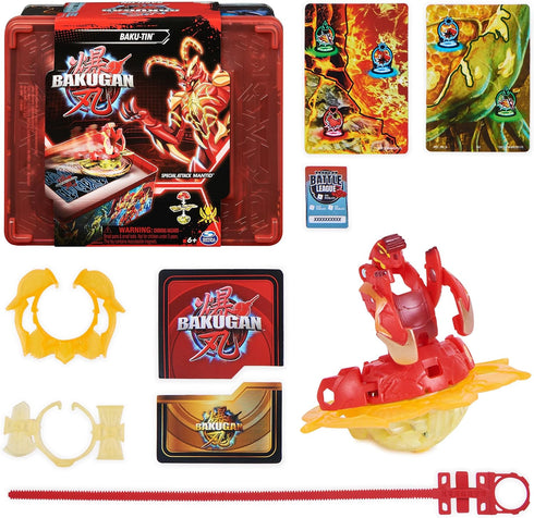 Bakugan Baku-tin with Special Attack Mantid, Customizable Spinning Action Figure and Toy Storage for Kids 6 and Up