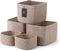 VIRETH HAUS 5-Pack Storage Cubes Woven Rope Baskets - 2 Sizes Organizer Bins for
