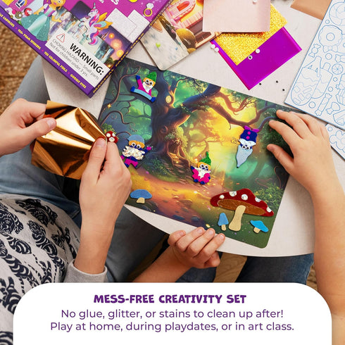Set 4, 5, 6, 7, 8, 9 Foiltastic Art & Craft for Kids Fun Mess-Free Kit with Fairy-Tale Foam Stickers & Foil Sheets
