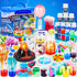 Kuovei Science Kit for Kids,120 Science Lab Experiments,Scientist Costume Role Play STEM