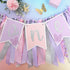 Agvgaza 1st Pink & Purple Butterfly Highchair Banner for Girls - Spring Butterfly One Party Decor & Cake Smash Photo