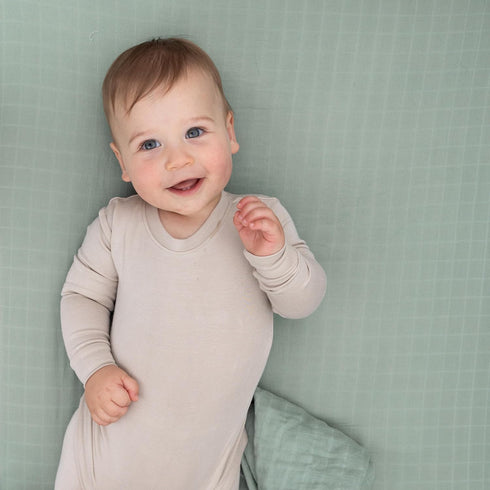 28x52 Organic Muslin Fitted Crib Sheet - Organic Crib Sheet for Standard Crib and Toddler Mattresses, Soft