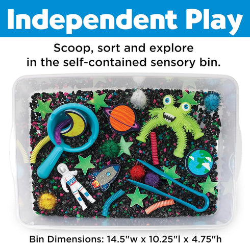 3-5+, 10.25 14.5 4.75 inches Creativity for Kids Sensory Bin: Outer Space Toys - Preschool and Toddler Sensory Toys