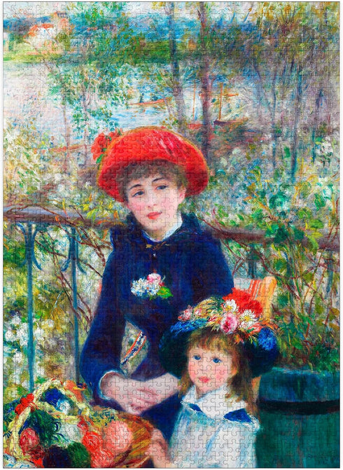 MyPuzzle Two Sisters On The Terrace 1881 by Pierre-Auguste Renoir - Premium 1000 Piece Jigsaw Puzzle for Adults