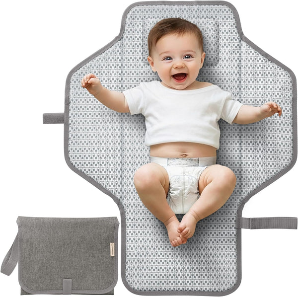 KeaBabies Portable Changing Pad for Baby, Travel 26 x 21 Wipeable, Waterproof,