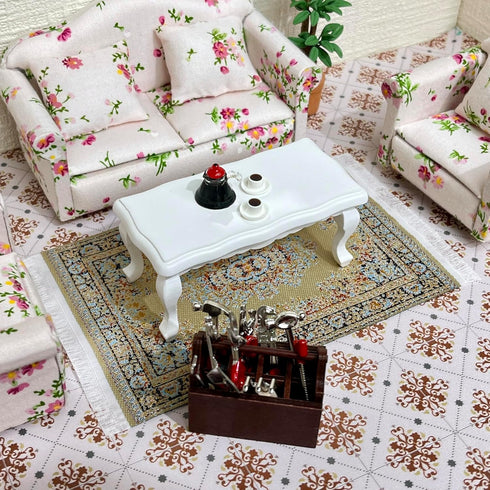 1/12 6 3.8, 3 (No.1) SAMCAMI Dollhouse Accessories Woven Carpet, Scale Doll House Accessories and Furniture, Dollhouse