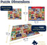 1000 24"x30" White Mountain Piece Jigsaw Puzzle Winter Christmas Holiday Puzzles for Adults and Teens Large Pieces