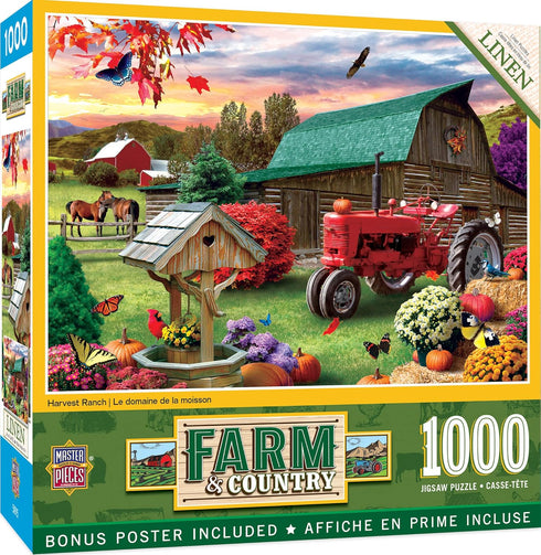 MasterPieces 1000 Piece Jigsaw Puzzle for Adults - Harvest Ranch - 19.25"x26.75"