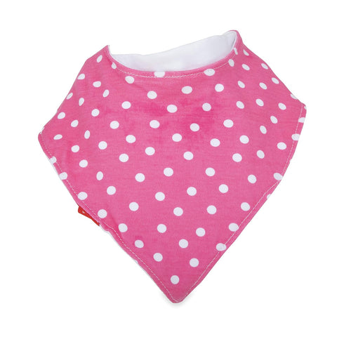 2-pk Nuby Dribble Catcher Bandana bibs, Super Absorbent Drool Bib with Soft Comfort Neckline, Girl