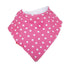 2-pk Nuby Dribble Catcher Bandana bibs, Super Absorbent Drool Bib with Soft Comfort Neckline, Girl