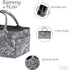 Sammy & Lou Collapsible Floral Felt Storage Caddy, Divided Design for Diapers, Wipes, Changing Items, 11.5 in x 6 in x