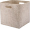 Parker Baby Felt Foldable Storage Cube Bin, 11 Inch Nursery Cubby Storage Bin for Closet Organizers and Toy Storage -
