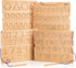 Learn to Write Number & Letter Tracing Boards, Wooden Alphabet Learning Montessori Toys for 4+ Year Olds