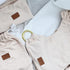 Stylish Beige & Gold Baby Carrier Wrap: Comfortable, Soft & Supportive, Adjustable Ring Sling for Mom & Dad, Ideal