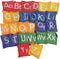 Fun Express Alphabet Bean Bags, 5" - 26 Pieces - Educational Learning Activities for Kids