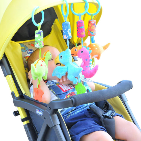 Baby Toys for 0-12 Months - Soft Rattle Wind Chime Car Seat Crib Stroller Hanging Toys for Boys and Girls