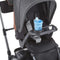 Contours Element Baby Stroller Snack Tray and Cup Holder Accessory, Black