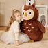 EARTHSOUND Giant Owl Stuffed Animal Plush Toy, Large Jumbo Cute Soft Fluffy Plushie, Gifts for Kids