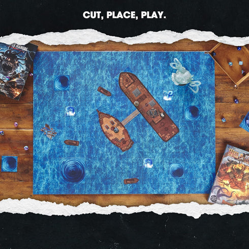 Dungeon Craft Hell & Highwater Board Game: Loose Leaf in Custom Box, Water Resistant, Dry Erase by 1985 Games