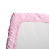 Pro Goleem Satin Pack n Play Playard Sheet, 27x39 Inch Fitted Portable Mini Crib Sheet for Girls Pink