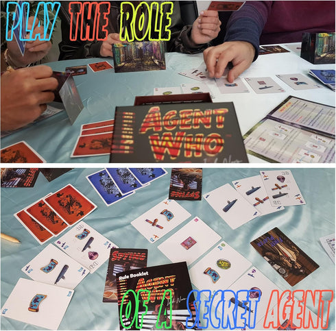 AGENT WHO? Social Mini Party Game Based on Deduction and Strategy | 2-5 Players | Perfect for Family Game Nights