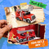 1:12 3, 4, 5, 6, 7 SMILESSKIDDO Fire Truck Toy - Large Friction Powered Fire Rescue Truck with Water Pump, Extendable